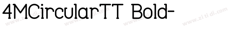 3MCircularTT Bold字体转换